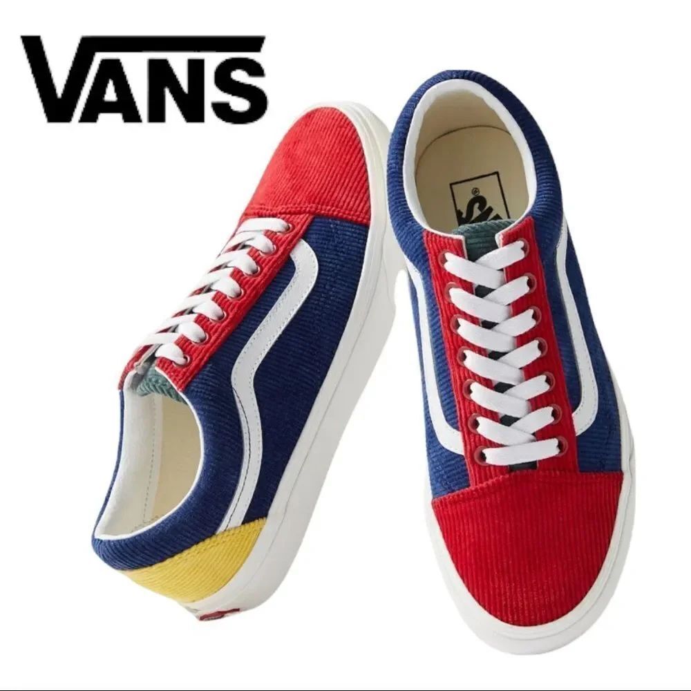 NEW Vans Old Skool Colorblock Corduroy Tennis Shoes Sneakers 7 8 8.5